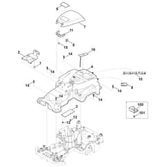 Viking MI422.1 PC - Housing Upper Part - Parts Diagram