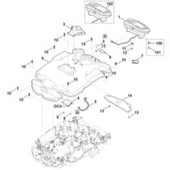 Viking MI632.0 P - Housing Upper Part - Parts Diagram