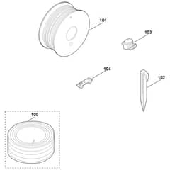 Viking MI632.0 P - Installation Material - Parts Diagram