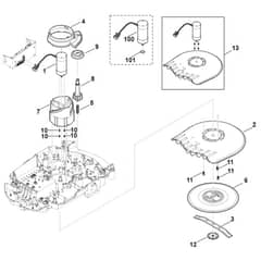 Viking MI632.1 P - Mowing Deck, Height Adjustment - Parts Diagram