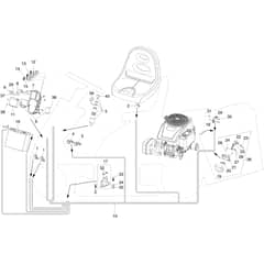 MISTRAL 72/12.5 K H (3in1) - Oleo-Mac Ride On Mower Electrical Parts Diagram