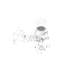 MISTRAL 72/12.5 K H (3in1) - Oleo-Mac Ride On Mower Engine Diagram