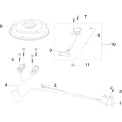 MISTRAL 72/12.5 K H (3in1) - Oleo-Mac Ride On Mower Flywheel Diagram