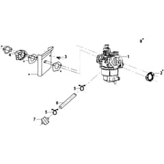 MISTRAL 72/12.5 K H (3in1) (K1250) EURO 5 - Oleo-Mac Ride On Mower Carburettor Diagram