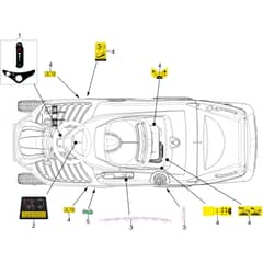 MISTRAL 72/12.5 K H (3in1) (K1250) EURO 5 - Oleo-Mac Ride On Mower Labels 01 Diagram