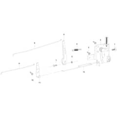 MISTRAL 72/12.5 K H (3in1) VERS - 2017 - Oleo-Mac Ride On Mower Control lever Diagram