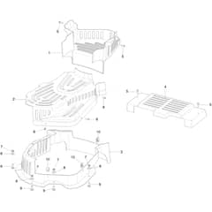 MISTRAL 72/13 H (4in1) E EURO 5 - Oleo-Mac Ride On Mower Belt guard Diagram