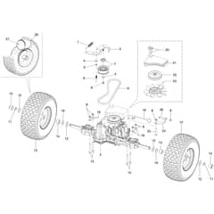 MISTRAL 72/13 H (4in1) E EURO 5 - Oleo-Mac Ride On Mower Transmission Diagram