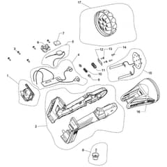 Makita ML187 - Rechargeable Flashlight - Power Tool Diagram