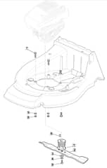 ML5590 PD - 2009 - 292155038/IM9 - Mountfield Rotary Mower Blade Diagram