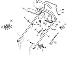 ML5590 PD - 2009 - 292155038/IM9 - Mountfield Rotary Mower Handle Diagram