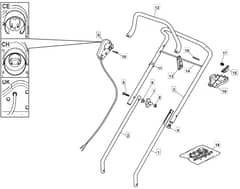 MLF 1500 - 2010 - 297591663/MFR - Mountfield Rotary Mower Handle Diagram