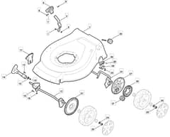 MLF 4845 TR - 2010 - 294482043/MFR - Mountfield Rotary Mower Deck Diagram
