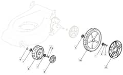 MLF 48 TRHGR - 2009 - 291487038/MFR - Mountfield Rotary Mower Wheels Diagram