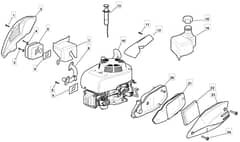 MLF 5310 PD SILENT - 2009 - 291572043/MFR - Mountfield Rotary Mower Engine Cover Diagram