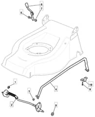 MLF 5310 PD SILENT - 2009 - 291572043/MFR - Mountfield Rotary Mower Height Adjusting Diagram
