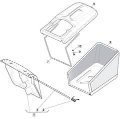 MLFA 53 TRH GR BBC - 2010 - 292177038/MFR - Mountfield Rotary Mower Grass Bag Diagram