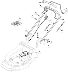 MLFA 53 TRH GR BBC - 2010 - 292177038/MFR - Mountfield Rotary Mower Handle Diagram