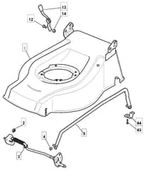 MLFI 55 MGS E85 - 2008 - 291592048/CFR - Mountfield Rotary Mower Height Adjusting Diagram