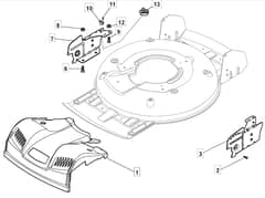 MLFI 55 TRHM - 2008 - 291562038/MFR - Mountfield Rotary Mower Mask Diagram