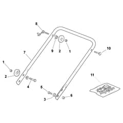MLM 534 TR-H - 2010-2013 - 290532034/KRO - Stiga Rotary Mower Handle Lower Part Diagram