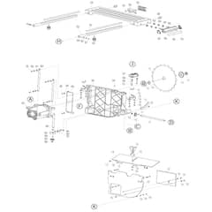 Makita MLT100N - 260mm Table Saw - Power Tool 02 Diagram
