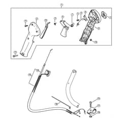 Genuine Stihl MM55 C-E Z / K - Control handle MM 55 C-E Z