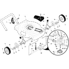 McCulloch MM56-550 SMDW - 96121001700 - 2008-02 - Drive Parts Diagram