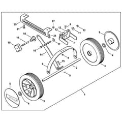 Stihl MM56 - Set Of Wheels - Parts Diagram