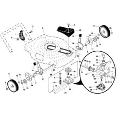 McCulloch MM6556 SMD - 96121001400 - 2007-01 - Drive Parts Diagram