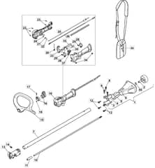 MM 2603 - 3 in 1 - 2016-2022 - 287120123/M16 - Mountfield Brushcutter Handle Diagram