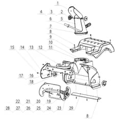 MNE 16 - 2008-2009 - 18-2806-78 - Mountfield Snow Thrower Auger Diagram