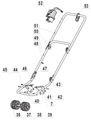 MNE 16 - 2010 - 18-2806-80 - Mountfield Snow Thrower Handle Diagram