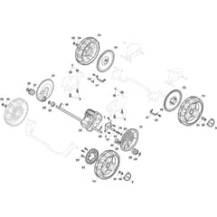 MODEL-1 - 2018-2019 - 291523008/ST1 - Stiga Rotary Mower Wheels and Hub Caps Diagram