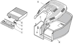MOLEMASTER 46HP - 2016-2018 - 299174648/M16 - Mountfield Rotary Mower Grass Bag Diagram