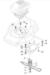 MOLEMASTER 46PD - 2015 - 299274648/M14 - Mountfield Rotary Mower Blade Diagram