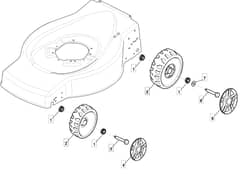 MOLEMASTER 46PD - 2015 - 299274648/M14 - Mountfield Rotary Mower Wheels Diagram
