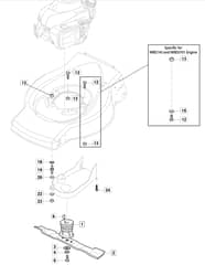 MOLEMASTER 46PD - 2016-2018 - 299274648/M16 - Mountfield Rotary Mower Blade Diagram