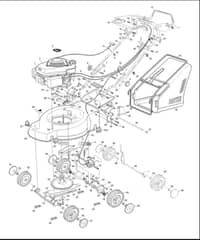 Hayter Motif 41 Push - 432A (432A001001 - 432A099999) - Mainframe Assembly