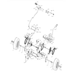 McCulloch MOWCART66 - 96021000900 - 2010-08 - Drive Parts Diagram