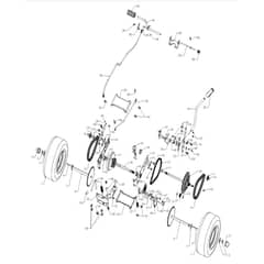 McCulloch MOWCART66 - 96021000902 - 2011-08 - Drive Parts Diagram