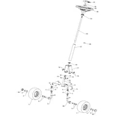 McCulloch MOWCART66 - 96021000902 - 2011-08 - Steering Parts Diagram