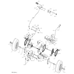 McCulloch MOWCART66 - 96021000903 - 2012-08 - Drive Parts Diagram