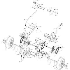 McCulloch MOWCART66 - 96021001100 - 2011-08 - Drive Parts Diagram