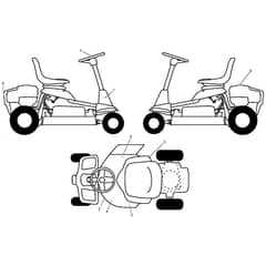 McCulloch MOWCART 66 - 96021000905 - 2013-06 - Decals Parts Diagram