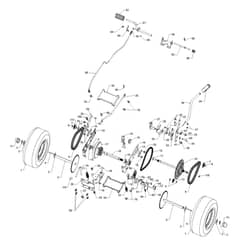 McCulloch MOWCART 66 - 96021001102 - 2012-10 - Drive Parts Diagram