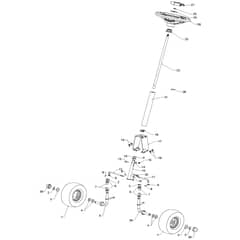 McCulloch MOWCART - 96021001200 - 2010-12 - Steering Parts Diagram