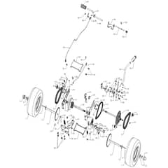 McCulloch MOWCART - 96021001201 - 2011-08 - Drive Parts Diagram