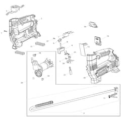 Makita MP100D - Cordless Inflator - Power Tool Diagram