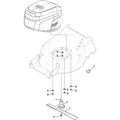 MP1 500 Li - 2016-2019 - 294501003/16 - Castel Garden Rotary Mower Blade Diagram